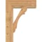 Ekena Millwork Olympic Block Smooth Bracket w/ Offset Brace, Western Red Cedar, 7 1/2"W x 22"D x 30"H BKT0806X22X30OLY05SWR - alternate 2